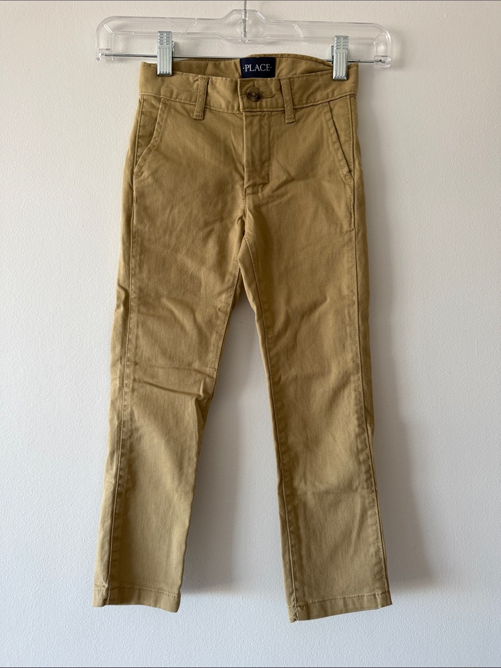 NWT The Children’s Place Boys 5 Slim Flax Khaki Chino Pants School Uniform